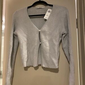 Abercrombie and Fitch ribbed short cardigan.